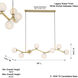 Curven Island Light Ceiling Light in Legacy Brass