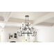 Viscount 18 Light 48 inch Matte Black Chandelier Ceiling Light