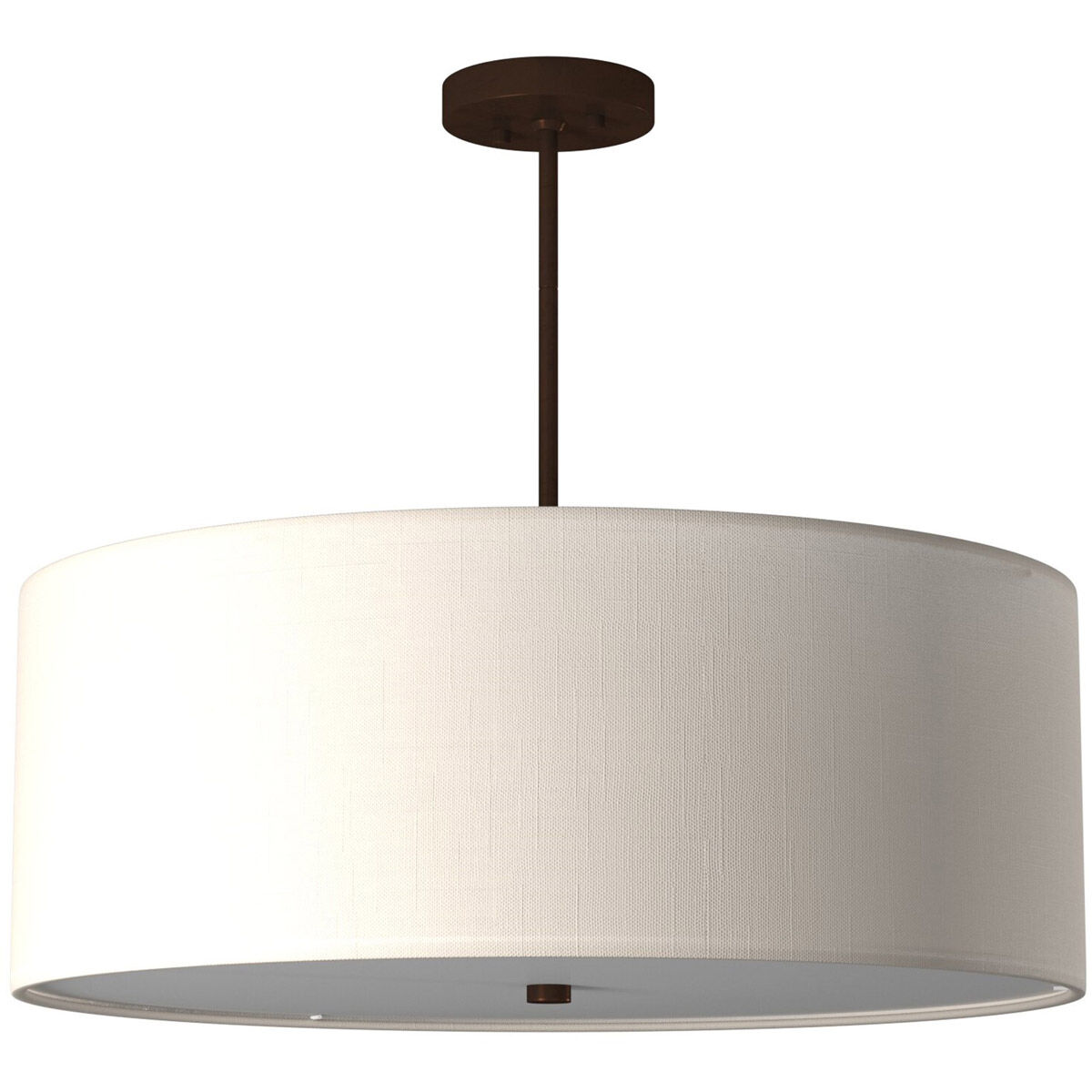 EVOLV 24 inch Dark Bronze Pendant Ceiling Light in White, Incandescent, Classic Family