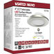 ColorQuick LED 5 inch Brushed Nickel Close-to-Ceiling Ceiling Light, Edge Lit