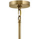 Ana 8 Light 36 inch Heritage Brass Indoor Chandelier Ceiling Light