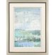 Serene Blue and Green and White Framed Art