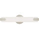 Lund LED 4 inch Brushed Nickel ADA Bath Vanity Wall Light