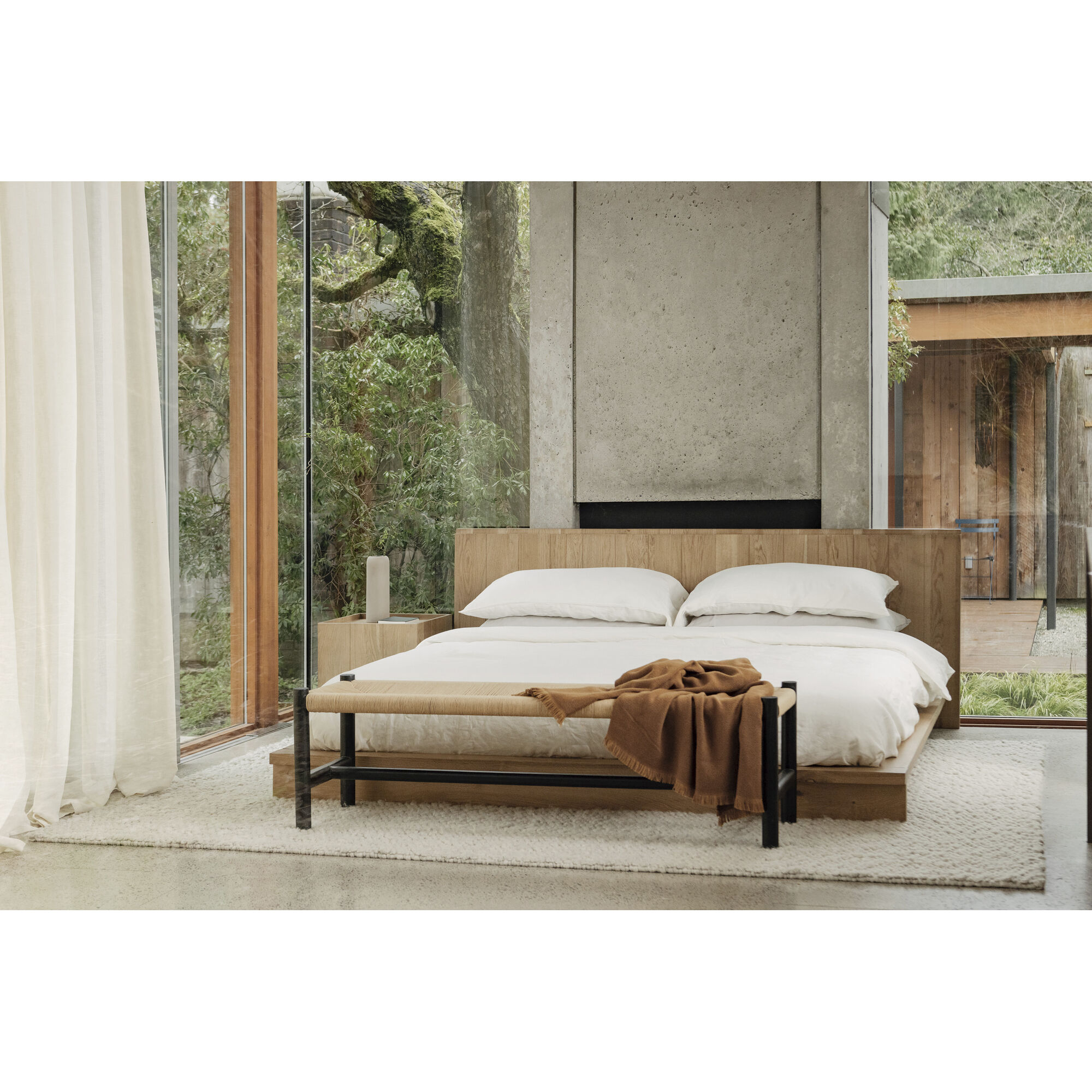 Plank Natural Bed, King