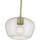 Pomari 1 Light 9.75 inch Vintage Brass Pendant Ceiling Light