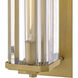Marcel 1 Light 18.5 inch Heritage Brass Outdoor Wall Mount Lantern