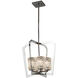Veneto Luce 4 Light 18 inch Chandelier Ceiling Light in Polished Chrome, Whitewash (Veneto Luce), Incandescent