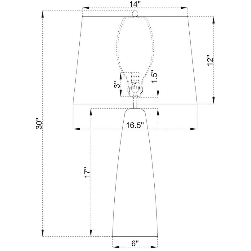 Nevosa 30 inch 150.00 watt Grey Table Lamp Portable Light