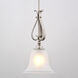 Monrovia LED 8.75 inch Brushed Nickel Mini Pendant Ceiling Light