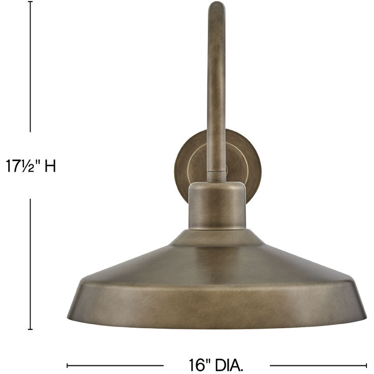 Forge Outdoor Wall Mount in Burnished Bronze, Coastal Elements