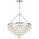 Calypso 8 Light 25 inch Polished Chrome Chandelier Ceiling Light