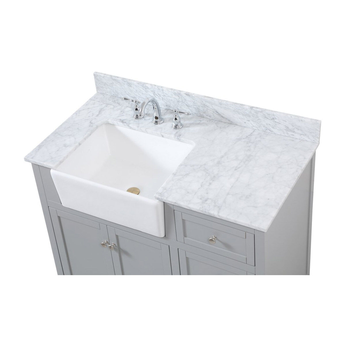 Franklin 42 X 22 X 35 inch Grey Bathroom Vanity Cabinet