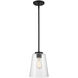 Calhoun 1 Light 8 inch Matte Black Pendant Ceiling Light, Essentials
