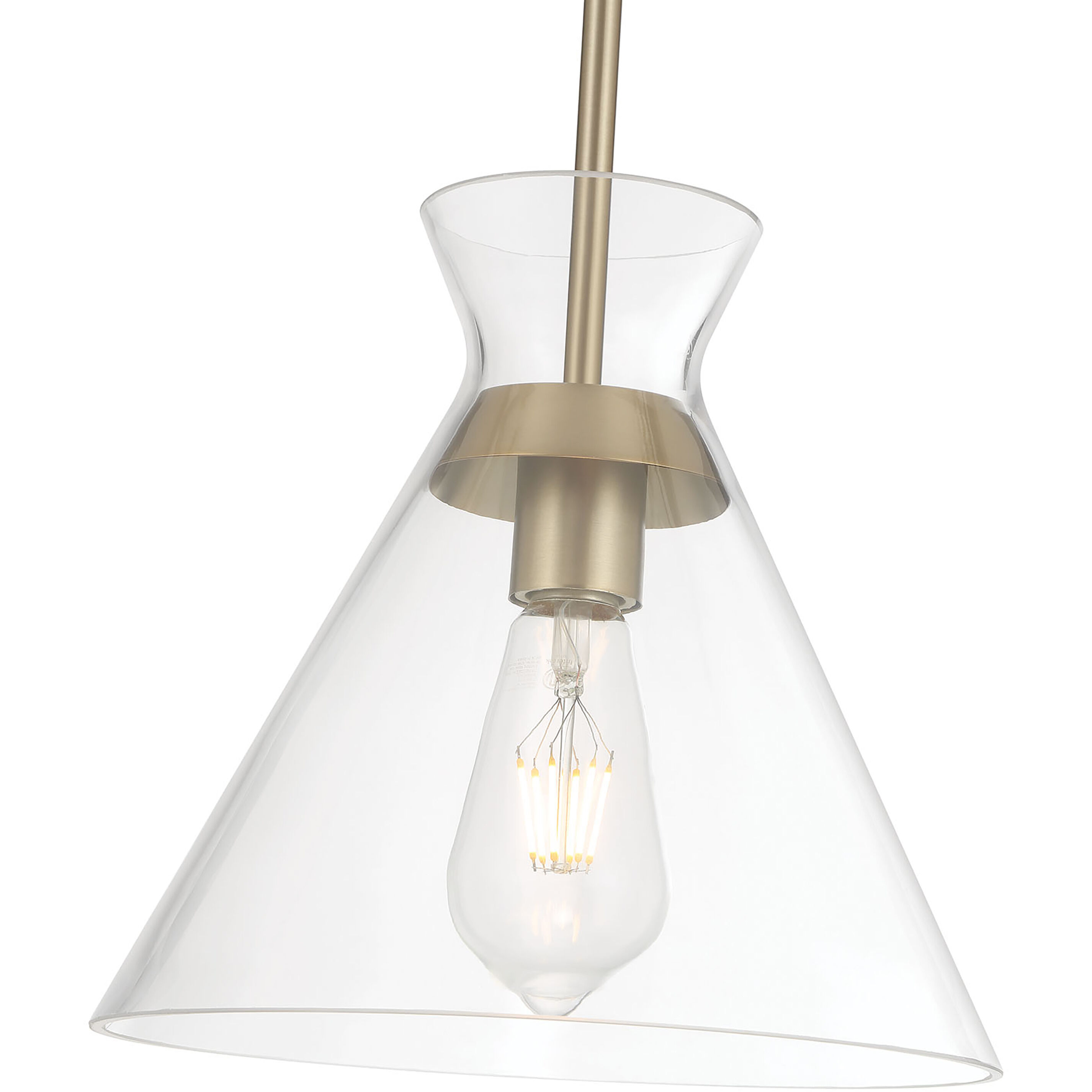 Amarella 1 Light 10 inch Modern Gold Pendant Ceiling Light