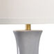 Pam Cain 33.5 inch 100 watt Mottled Gray/Antique Gold Leaf Table Lamp Portable Light