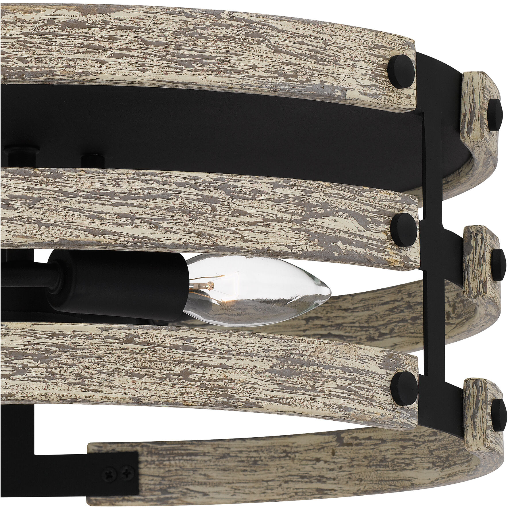 Ashburn 3 Light 16.25 inch Earth Black Flush Mount Ceiling Light