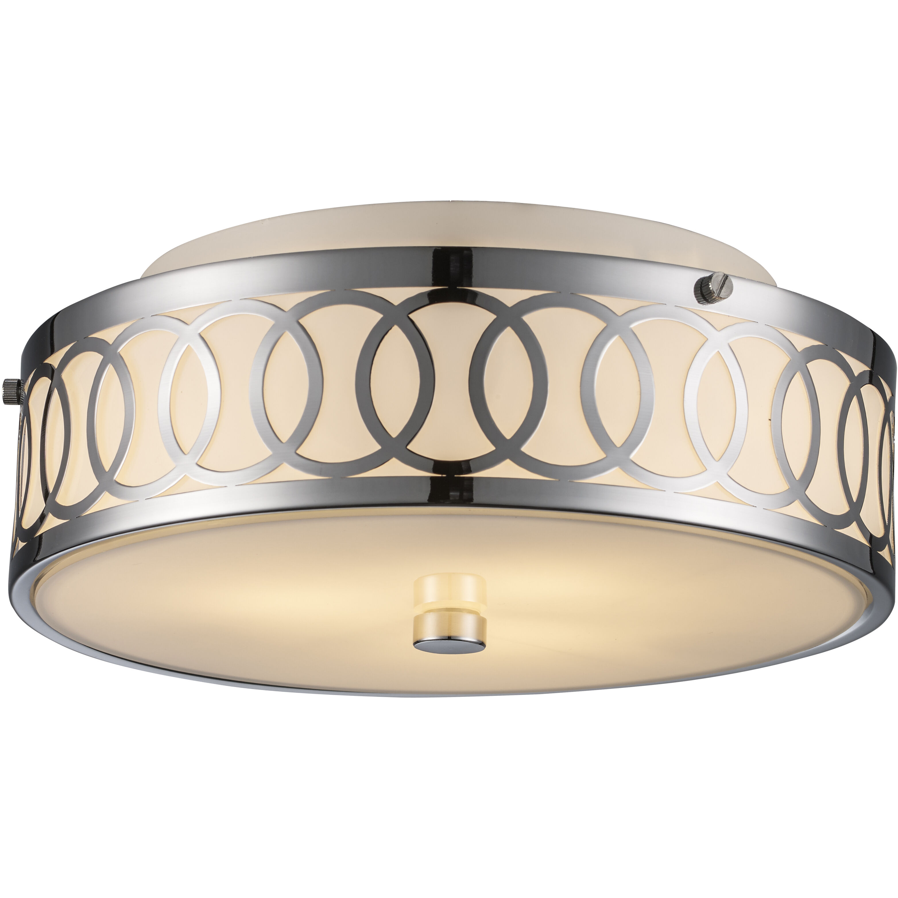 Balboa 3 Light 12 inch Polished Chrome Flushmount Ceiling Light