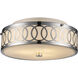 Balboa 3 Light 12 inch Polished Chrome Flushmount Ceiling Light