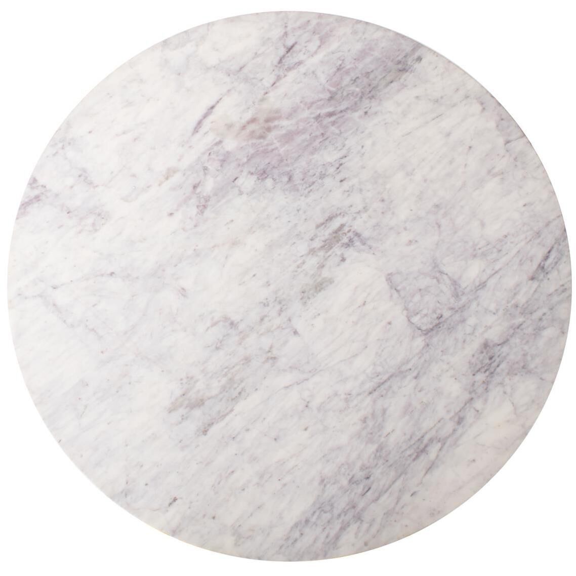 Micca White and Gray with Silver Bistro Table