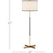 Willoughby 67 inch 150 watt Brass/Oil Rubbed Bronze Floor Lamp Portable Light