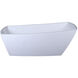 Brock Glossy White Bathtub