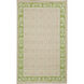 Nantes 63 X 39 inch Taupe, Grass Green, Seafoam Rug