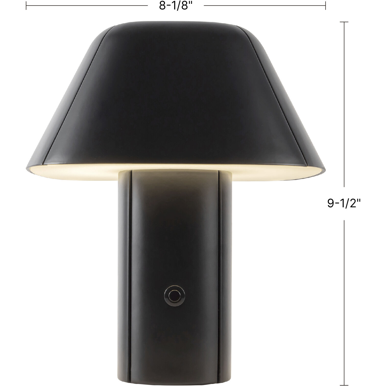 Folio 9.5 inch 5 watt Space Gray Table Lamp Portable Light