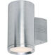 Lightray 1 Light 9.25 inch Brushed Aluminum Outdoor Wall Mount