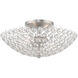 Cassandra 2 Light 13 inch Brushed Nickel Semi-Flush Mount Ceiling Light