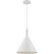Lightcap 1 Light 12 inch Matte White Pendant Ceiling Light