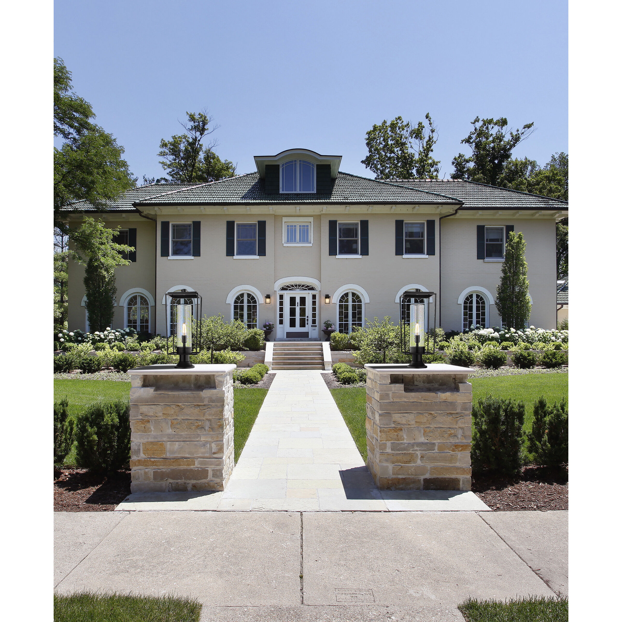 Sheridan 1 Light 24.5 inch Black Outdoor Pier Mounted Fixture