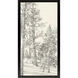 Tree Study Black and Beige and Neutral Framed Art