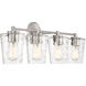 Ballas 4 Light 31.5 inch Satin Nickel Bathroom Vanity Light Wall Light