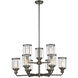 Anson 9 Light 31 inch Satin Copper Bronze Chandelier Ceiling Light