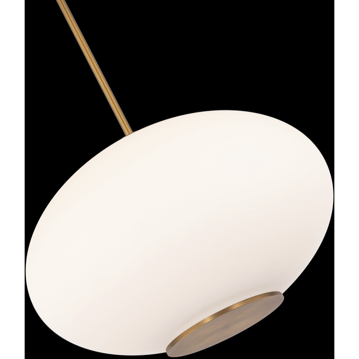 Illusion 1 Light 16 inch Aged Brass Pendant Ceiling Light in 3500K