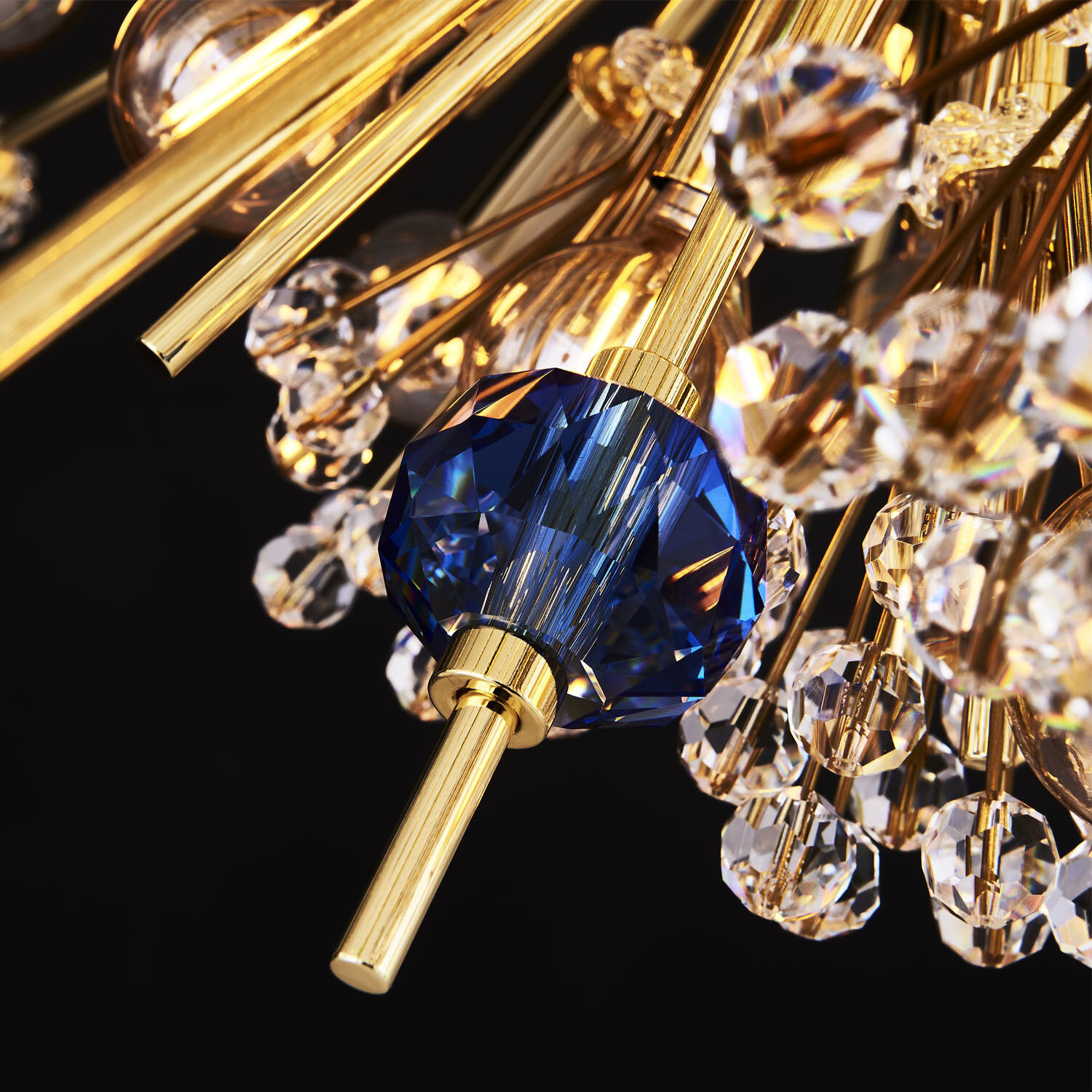 Constellation 30 Light 34 inch 18K Gold Pendant Ceiling Light