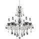 Locatelli 6 Light 29 inch Two Tone Silver Chandelier Ceiling Light in Firenze Clear