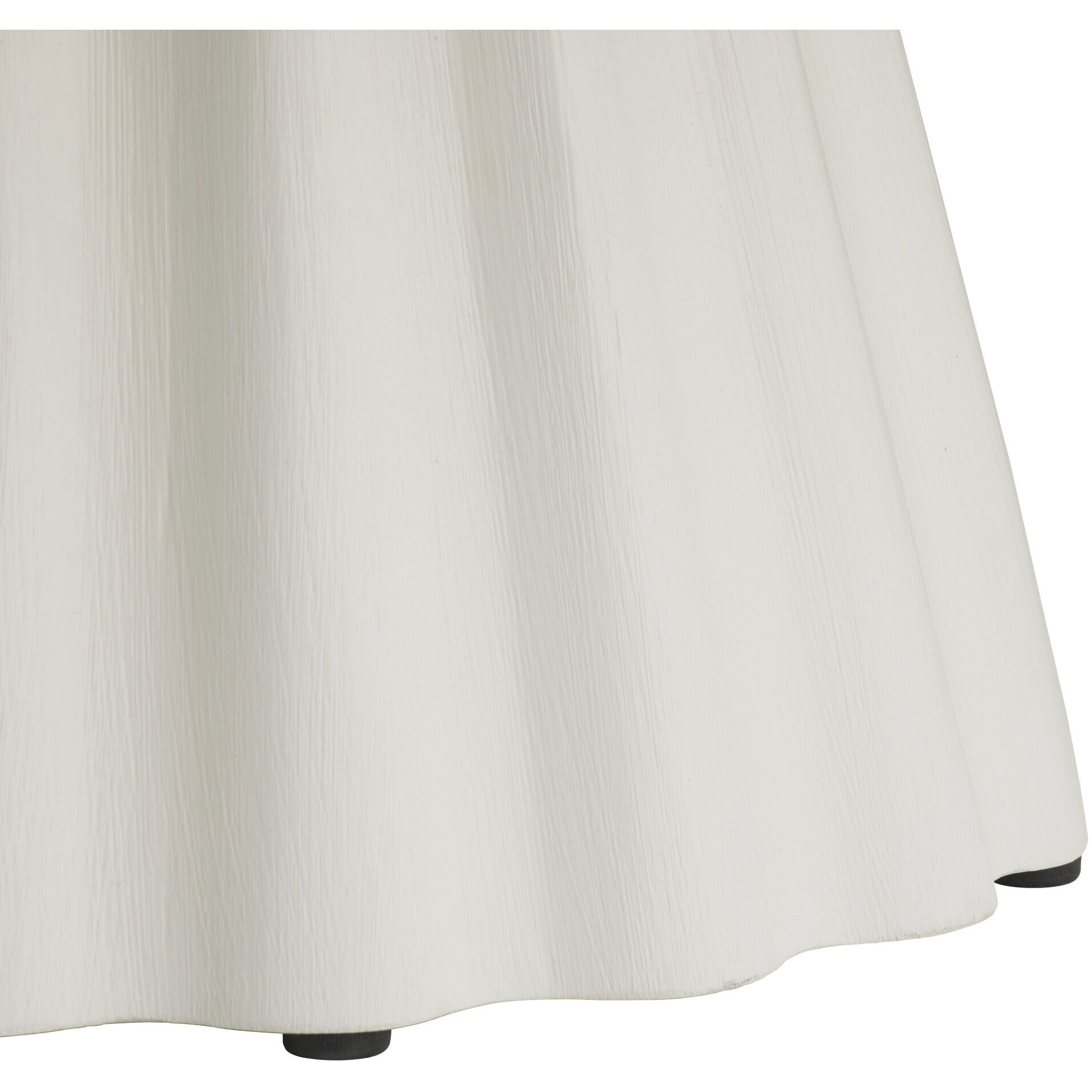 Rinny 38 inch White and White Gesso Coffee Table