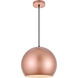 Kasey 1 Light 13 inch Honey Gold Pendant Ceiling Light