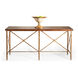 Chelsea House 78 inch Antique Gold Metal Base Console Table