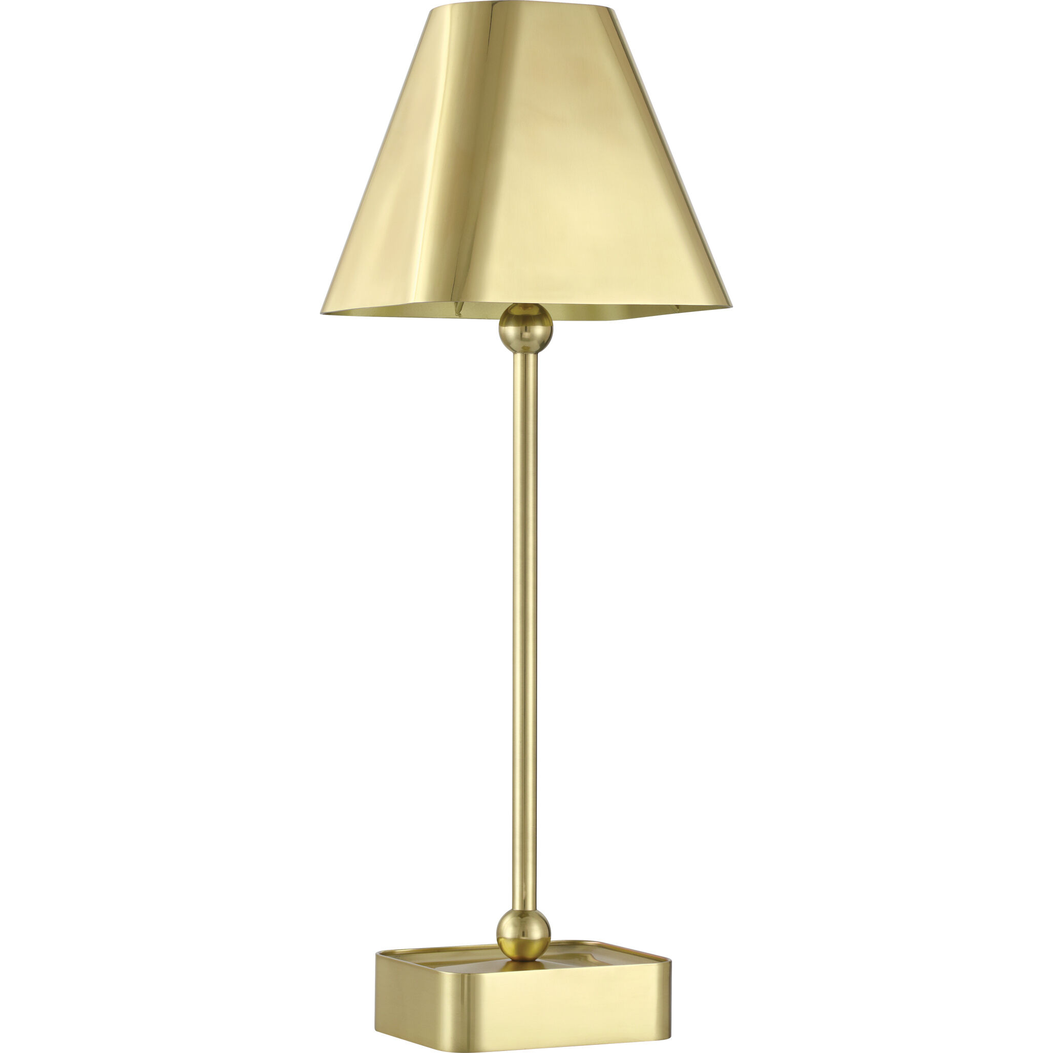 Gadabout 20 inch 2.8 watt Polished Brass Cordless Table Lamp Portable Light