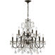 Butler 12 Light 29 inch English Bronze Chandelier Ceiling Light in Clear Hand Cut