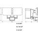 Outdoor Motion Sensor Security 2 Light 6.75 inch Black Outdoor Security Flood Light