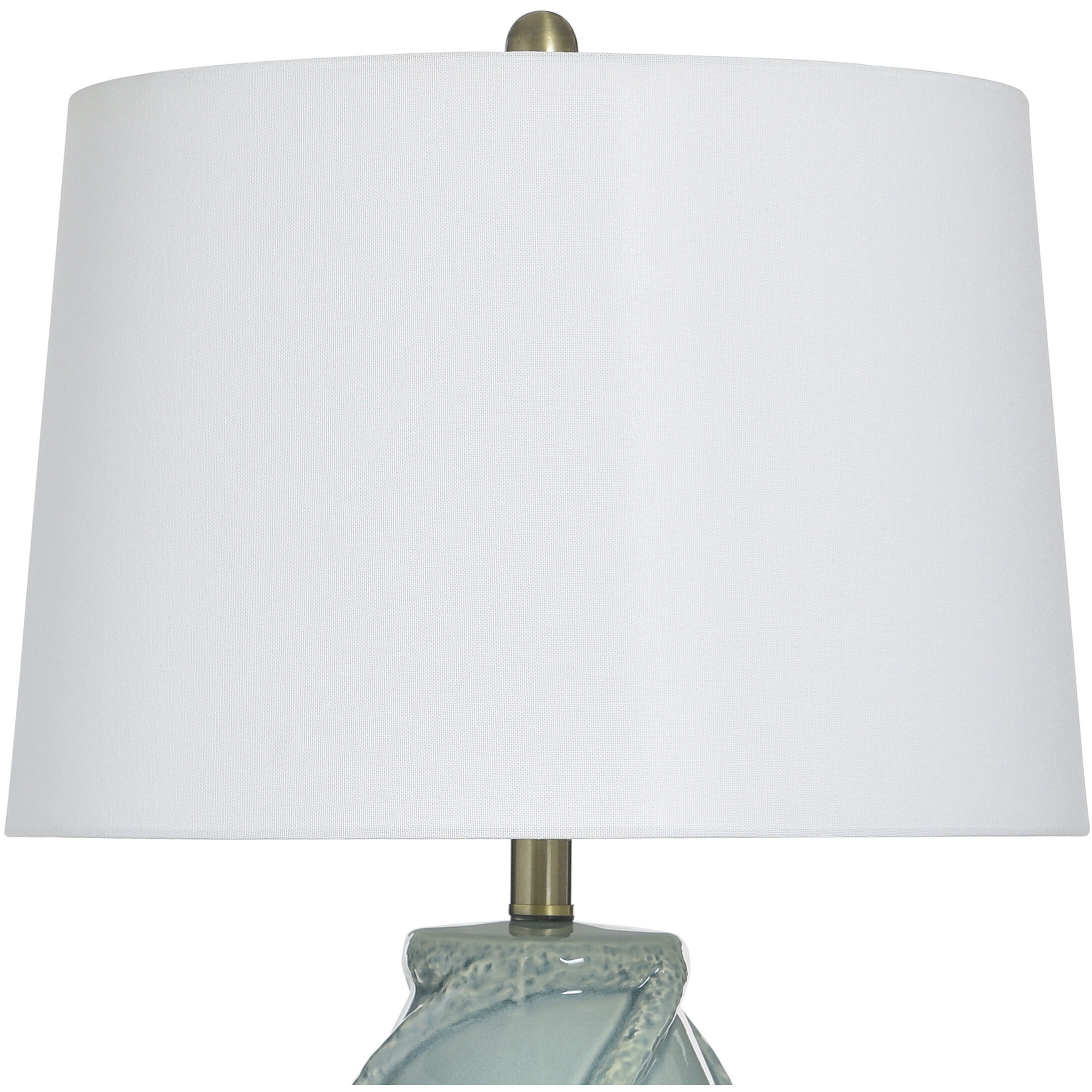 Starlite 32 inch 100 watt Starlite Sage and Off-White Table Lamp Portable Light