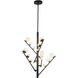 Cypress LED 18 inch Black Chandelier Ceiling Light