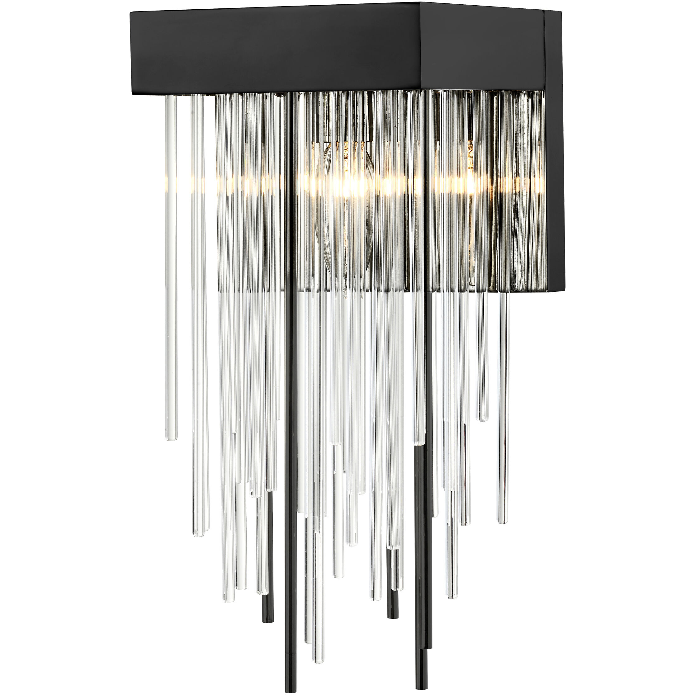 Waterfall 1 Light 6 inch Satin Brushed Black Wall Sconce Wall Light