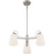 Beckonridge 3 Light 22 inch Brushed Nickel Chandelier Ceiling Light
