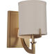 Gallery Devlyn 1 Light 6.13 inch Vintage Brass Wall Sconce Wall Light, Gallery Collection