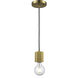 Placerville 1 Light 2.25 inch Antique Gold Mini Pendant Ceiling Light