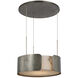 Anne-Marie Barton Armise LED 27.5 inch Mottled Pewter Drum Chandelier Ceiling Light